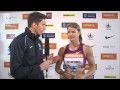 Dafne Schippers wins the women's 100m B race at the Sainsbury's #GlasgowGP