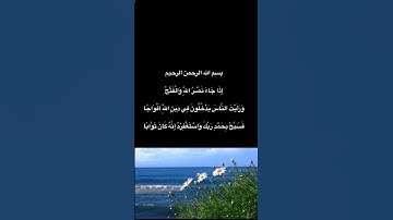 من قرأ سورة النصر 40 مره في عصر الخميس يصب عليه الرزق