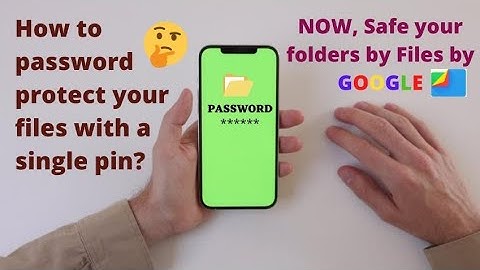 Secure all important files with a single PIN on Android phone. #SafeFolder by #filesbygoogle