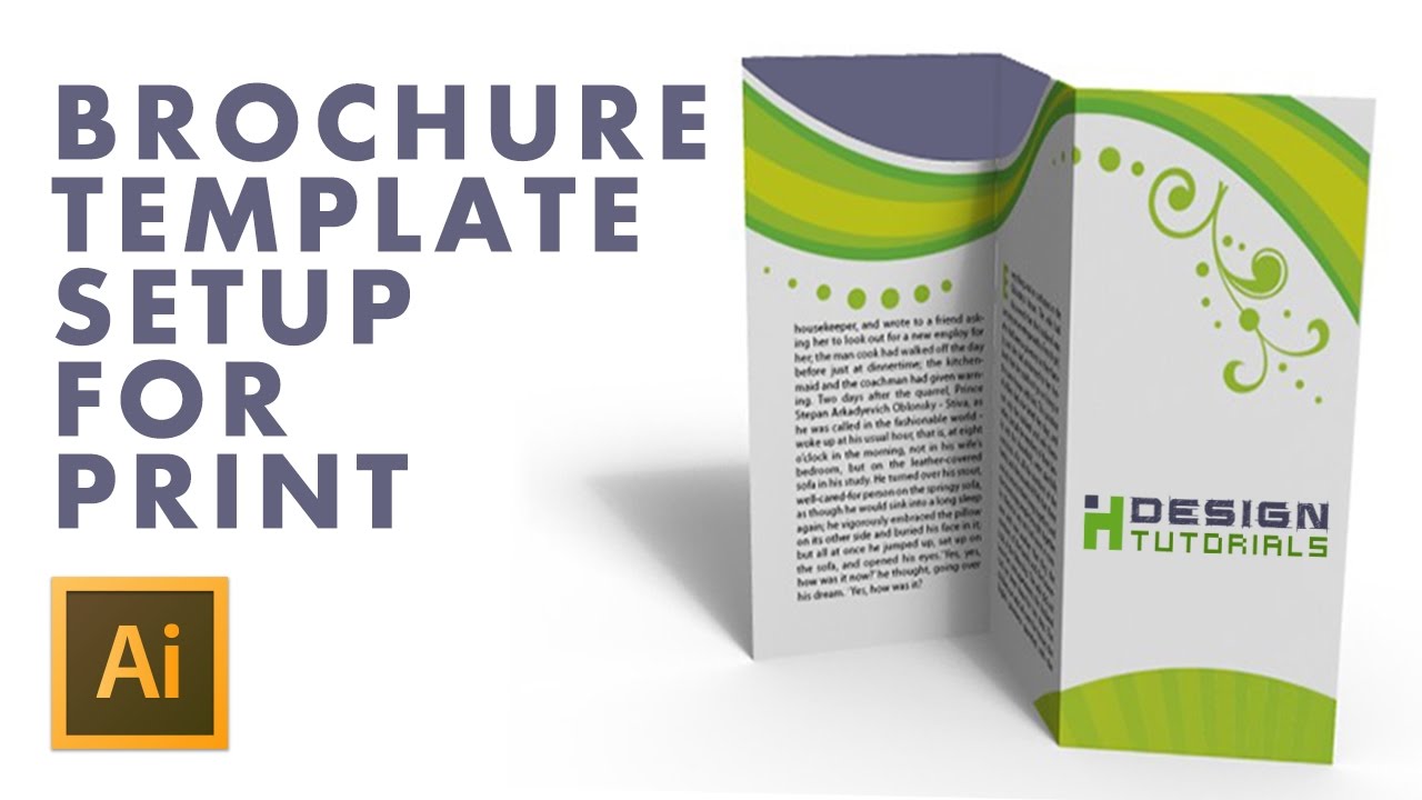  Brochure  Template  setup for print in Adobe illustrator  