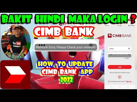 BAKIT HINDI MAKA LOGIN SA CIMB BANK APP?  | HOW TO UPDATE CIMB BANK APP (2022)