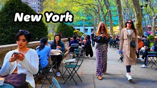NYC MANHATTAN WALK [4K] 🚕 Bryant Park 🌳 Macy's Herald Square 🌷 April 2024