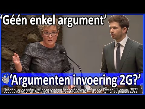 Gideon van Meijeren vraagt Wieke Paulusma naar argument voor invoering 2G-beleid - Coronadebat TK