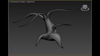 Tree base: Scary tree: Extrude Polygons Along Spline & Inset Polygons