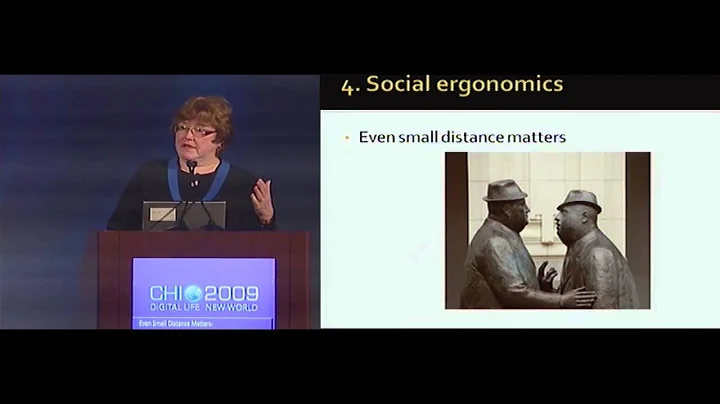 CHI 2009 Opening Plenary: Judith S. Olson - Even s...