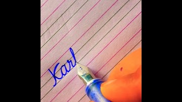 "Kartik" Beautiful 💖 name in cursive 😍❤️ #trending #viral #calligraphy #calligrapherambesh #shorts