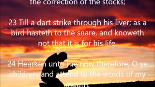 Proverbs 7 Advice about Avoiding the Adulteress