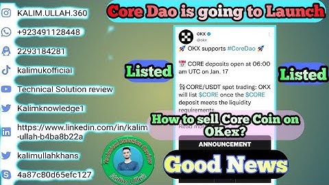 How to sell Core Coin | Core Coin On OKX | Silent Video that tells You everything about Core Coin
