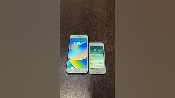 iPhone SE on iOS 10 vs iPhone 8 Plus on iOS 16 boot up test #shorts #iphonese #iphone8plus #ios