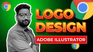 Google Chrome logo design in Adobe Illustrator #adobe_illustrator #logo_design #shorts_video