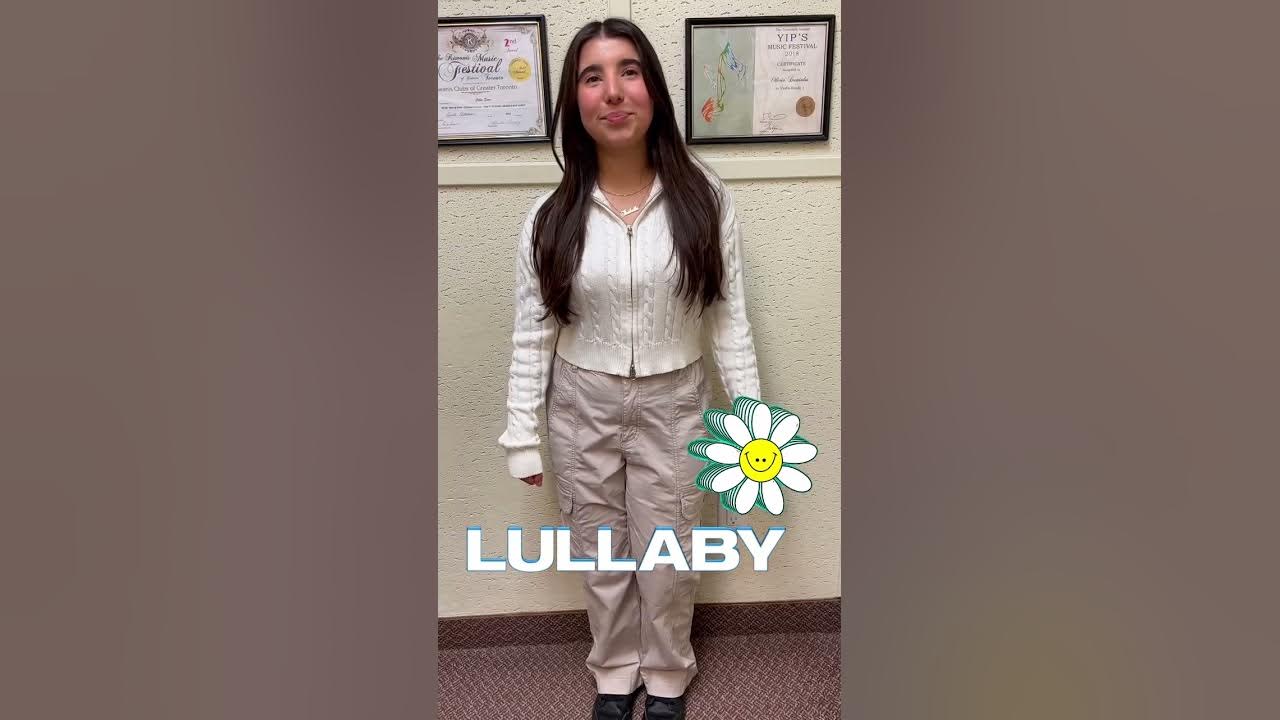 Isabella - Lullaby - Vocal Lessons Vaughan Academy of Music 