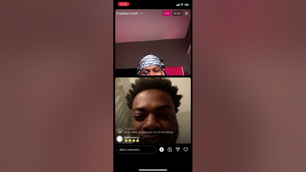 Bmg upper class go live about crooklyn & Wants to fight YouTube