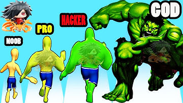 NOOB vs PRO vs HACKER vs GOD in Crush Fury (ALL LEVELS!)