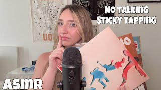 ASMR NO TALKING | Sticky Finger Vinyl Tapping