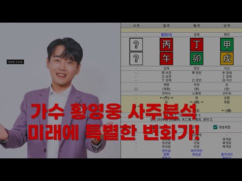 ‘가수 황영웅’ 사주의 타고난 운기 / 미래를 분석한다면 재기 가능할까?