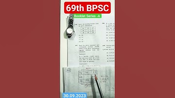 Que-146 👉69th BPSC Answer Key👈 Booklet Series🅰️#bpscanswerkey#69thbpsc2023#69thbpscprelims#answerkey