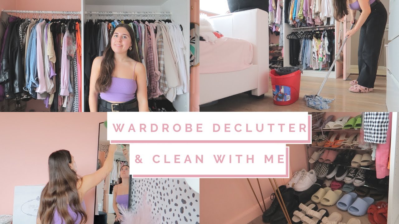 WARDROBE DECLUTTER & CLEAN WITH ME | Chloe Ellis