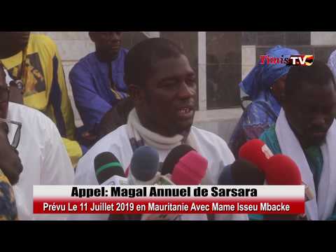 Appel   Mame Isseu Mbacke Magal Sarsara (Mauritanie)   Prévu le 11 juillet 2019