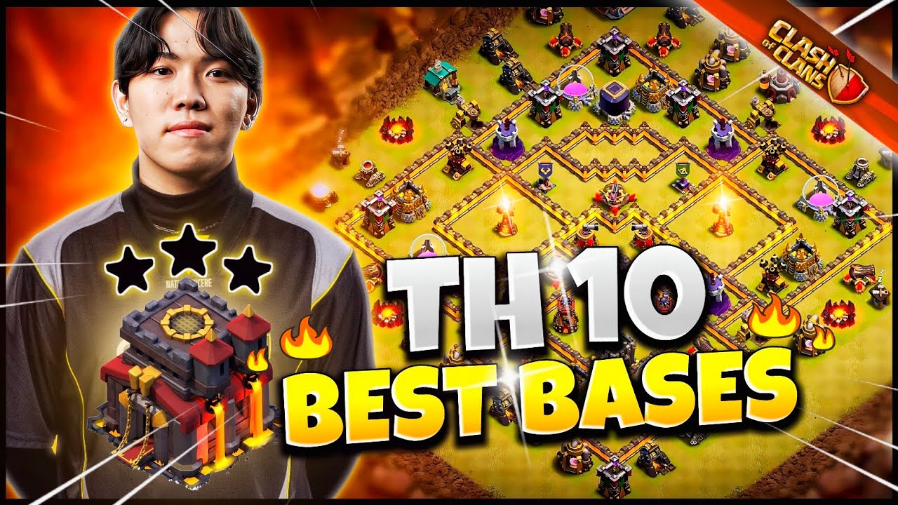 New th10 base layout 2025 + Link Clash of Clans