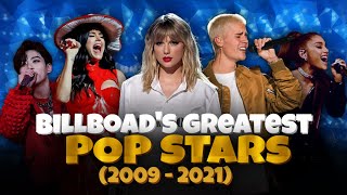 Billboard's Greatest Pop Stars (2009-2021) | Hollywood Time | Taylor Swift, Justin Bieber, Adele...