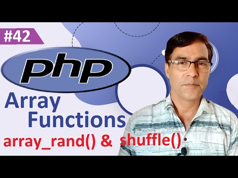 PHP array_rand() and shuffle() function | PHP tutorial for beginners lesson - 42