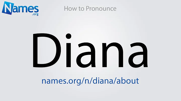 How to Pronounce Diana