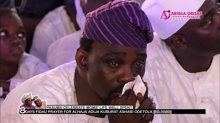 TEARS....HOW WASIU ALABI PASUMA WEPT BITTERLY @ HIS MUM 8 DAYS FIDAU PRAYER BY SHEIK MUYIDEEN BELLO