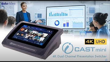 【Official】The Compact & User-Friendly 4K Presentation Switcher  | Datavideo iCAST mini
