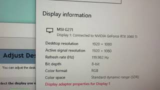 to msi, i am disappointed....- flickering screen at 144/120/60hz, msi g271, nvidia rtx 3060 ti