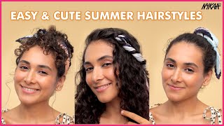 Cute & Easy Hairstyles For Summer | Nykaa #shorts screenshot 5