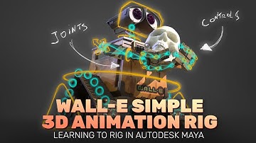 Rigging Wall-E for 3D Animation in Autodesk Maya 2022 | Tank wheels Rig