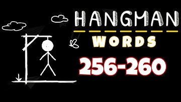 HANGMAN WORDS Two Player Games level 256 257 258 259 260