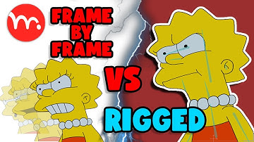 Frame by Frame Vs Rigged in Moho 14.