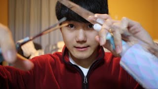 【ASMR】あなたは素人の友達に髪の毛を切られます