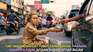 Tiap Hari Mengecat Tubuh Demi Makan, Padahal Anaknya Kirim Jutaan Rupiah Setiap Bulan