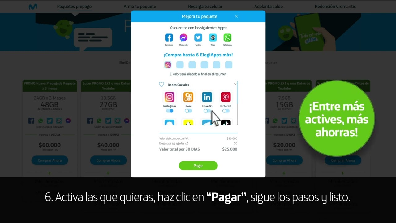 Obediente búnker Repelente Nuevas ElegiApps Movistar Prepago, te enseñamos a agregarlas en pocos  pasos. - YouTube