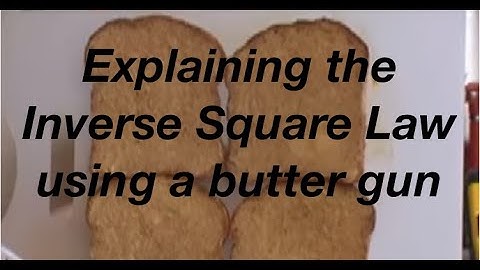 The inverse square law a beginners guide using a butter gun: from fizzics.org