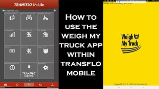 How to connect Transflo app to Weigh My Truck Cat app screenshot 1