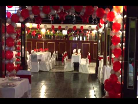 Vlog # 30 (( decoración con globos para xv años en rojo y plata ...