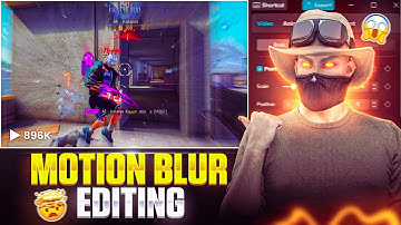 How To Add Motion Blur To Your Gameplay |Free Fire 🔥 Motion Blur Editing Tutorial in Capcut