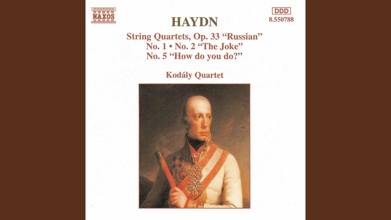 Παρακολούθηση String Quartet No. 30 in E-Flat Major, Op. 33, No. 2, Hob.III:38, "The Joke": II. Scherzo στο YouTube