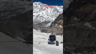 Annapurna base camp ⛺️ Heli ride #travel #mountains #nepal #nature #shorts #reels #fyp #nepal #short