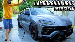 Car Detailing A Lamborghini Urus... Interior, Exterior & Engine Bay Restoration How To screenshot 3