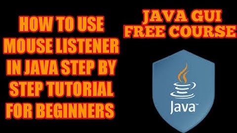 Java MouseListener | How to use MouseListener in Java | How to implement MouseListener in Java