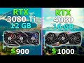 Rtx 3080 ti vs rtx 4080  test in 9 games