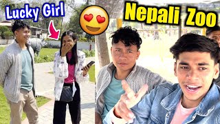 Lucky Fan Girl😏First Time Going Nepali Zoo🇳🇵With @TondeGamer!! screenshot 4