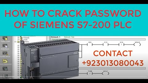 HOW TO UNLOCK PASSWORD OF SIEMENS S7 200 PLC