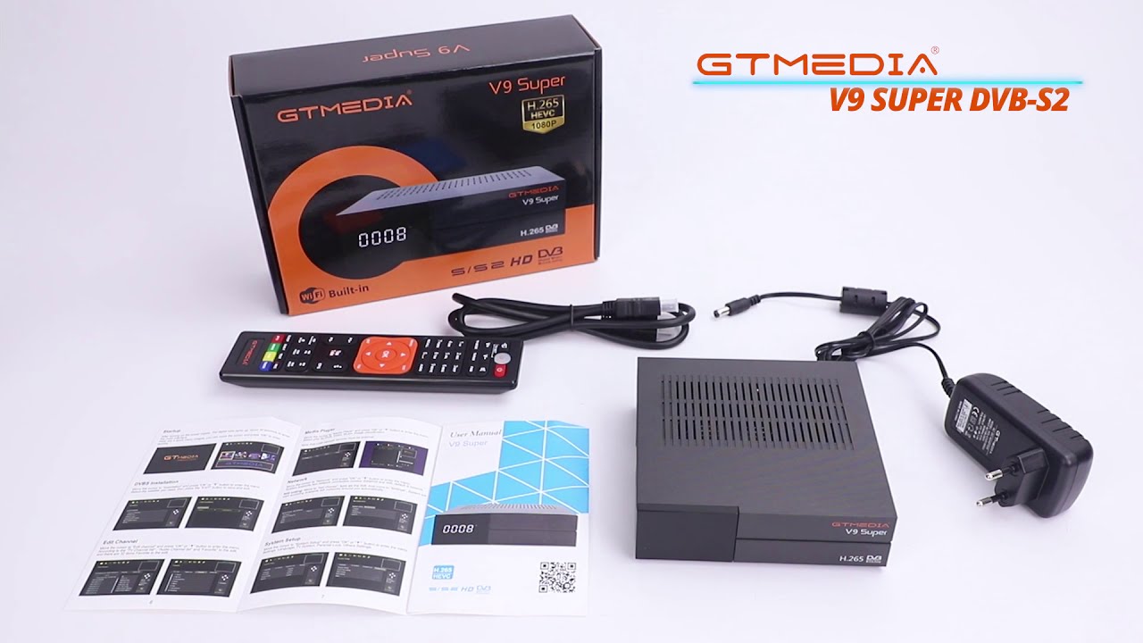 GT Media V9 Super DVB S2 Decodificador, Satélite Receptor de TV