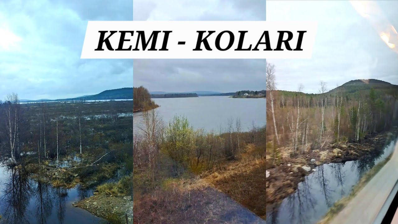 Kemi Train Kemi - Kolari junamaisemia | Finnish train scenery in Lapland - YouTube