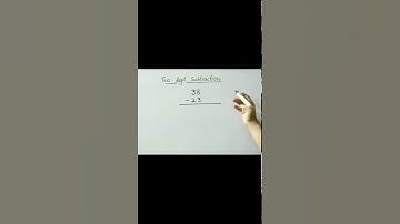Two Digit Subtraction